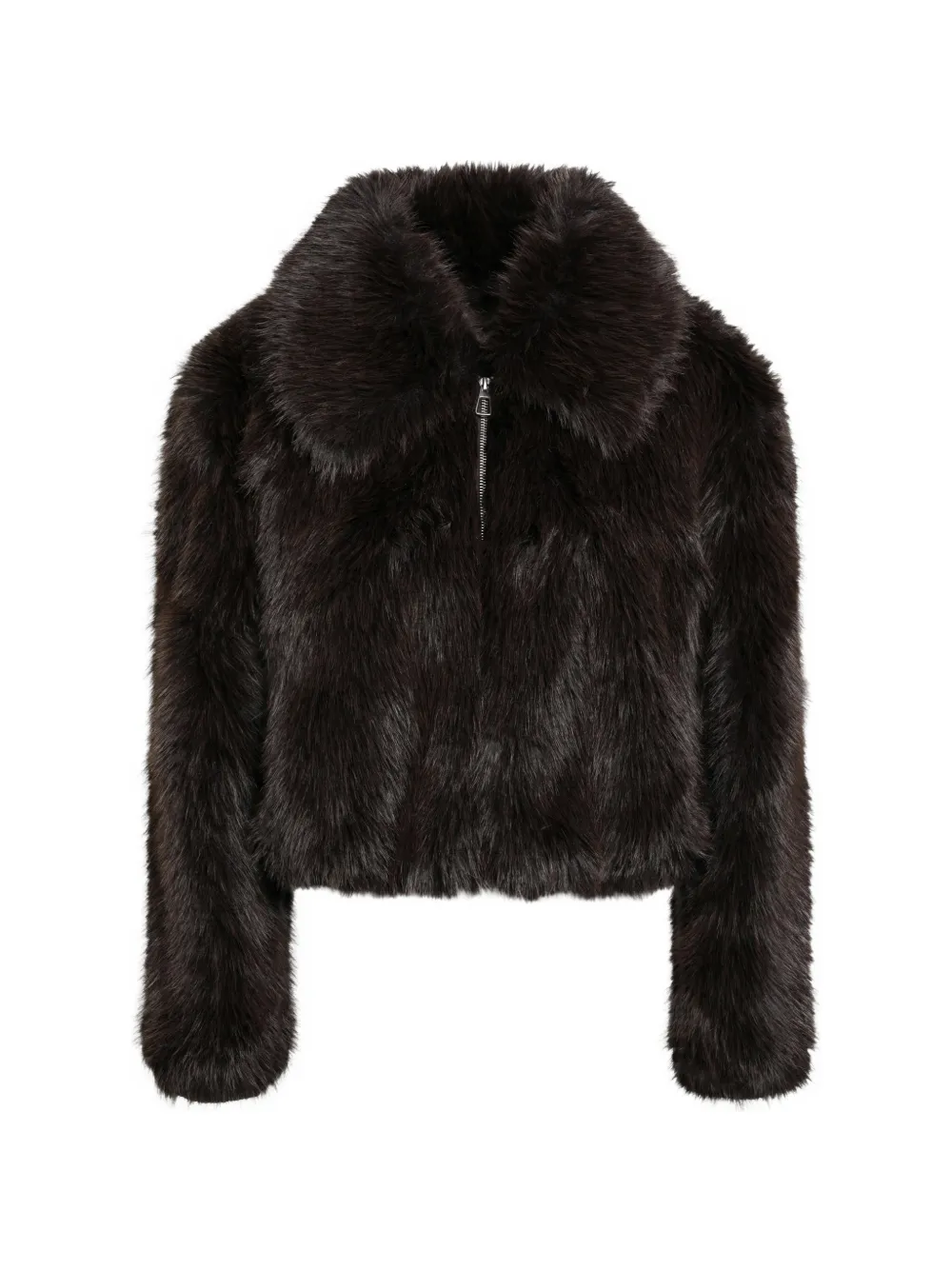 The Frankie Shop Hope faux-fur jacket - Marron The Frankie Shop Hope faux-fur jacket - Marron