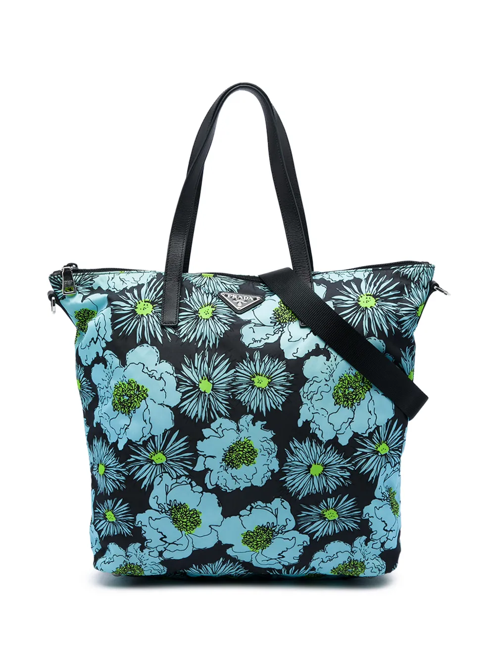 Prada Pre-Owned 2013-2026 Tessuto Stampato Tote satchel - Blu