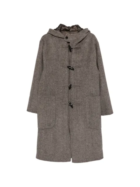 Officine Generale herringbone toggle-fastening coat