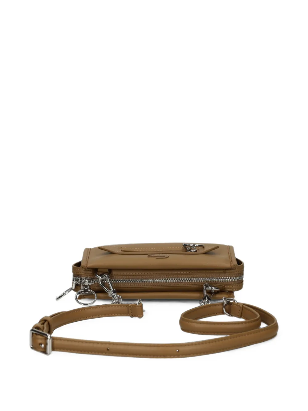 Lacoste Crossbodytas met logo-reliëf Bruin