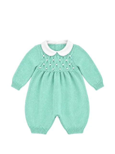 Bébé di Almy smocked-knit jumpsuit