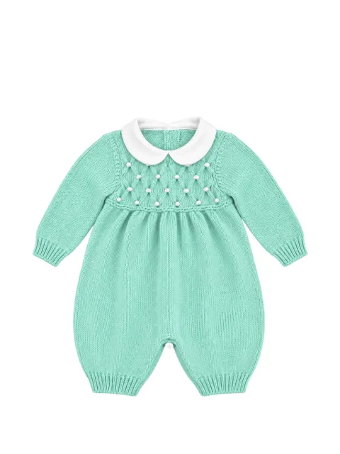 Bébé di Almy smocked-knit jumpsuit