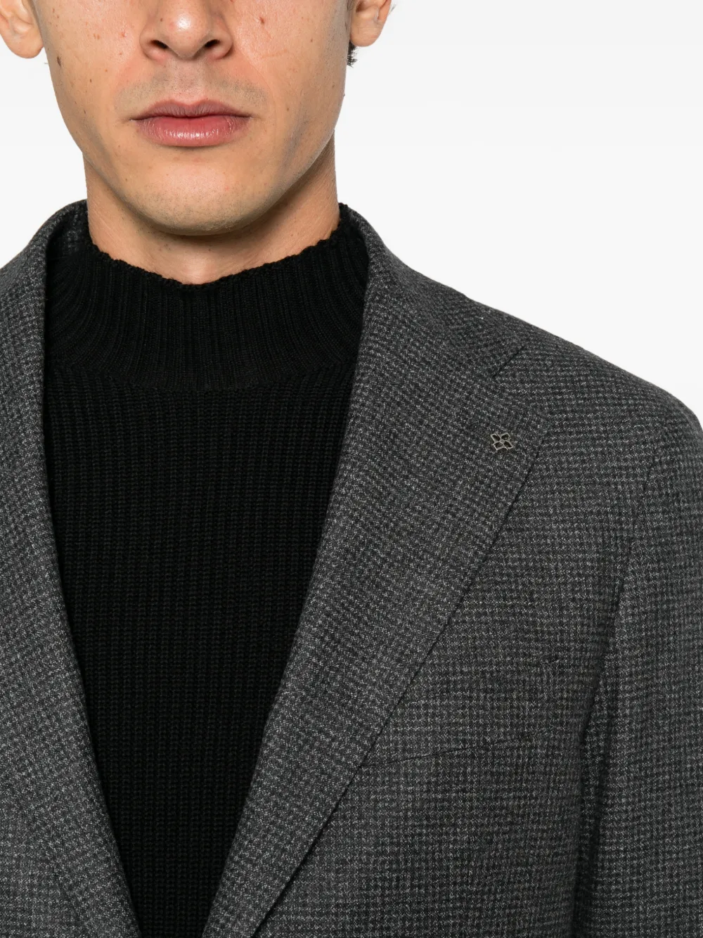 Tagliatore micro-check wool suit Grijs