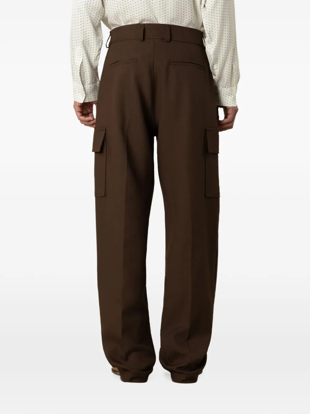 Drôle De Monsieur twill cargo pants Bruin