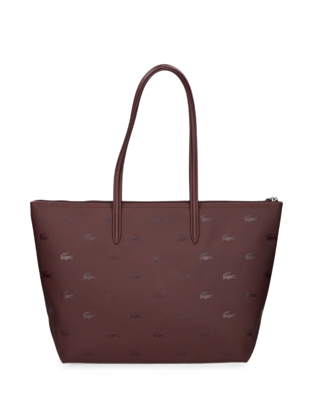 Lacoste Grote schoudertas met monogram-print Rood