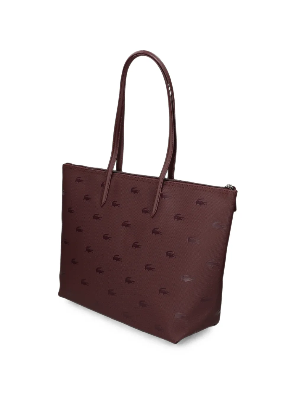 Lacoste Grote schoudertas met monogram-print Rood