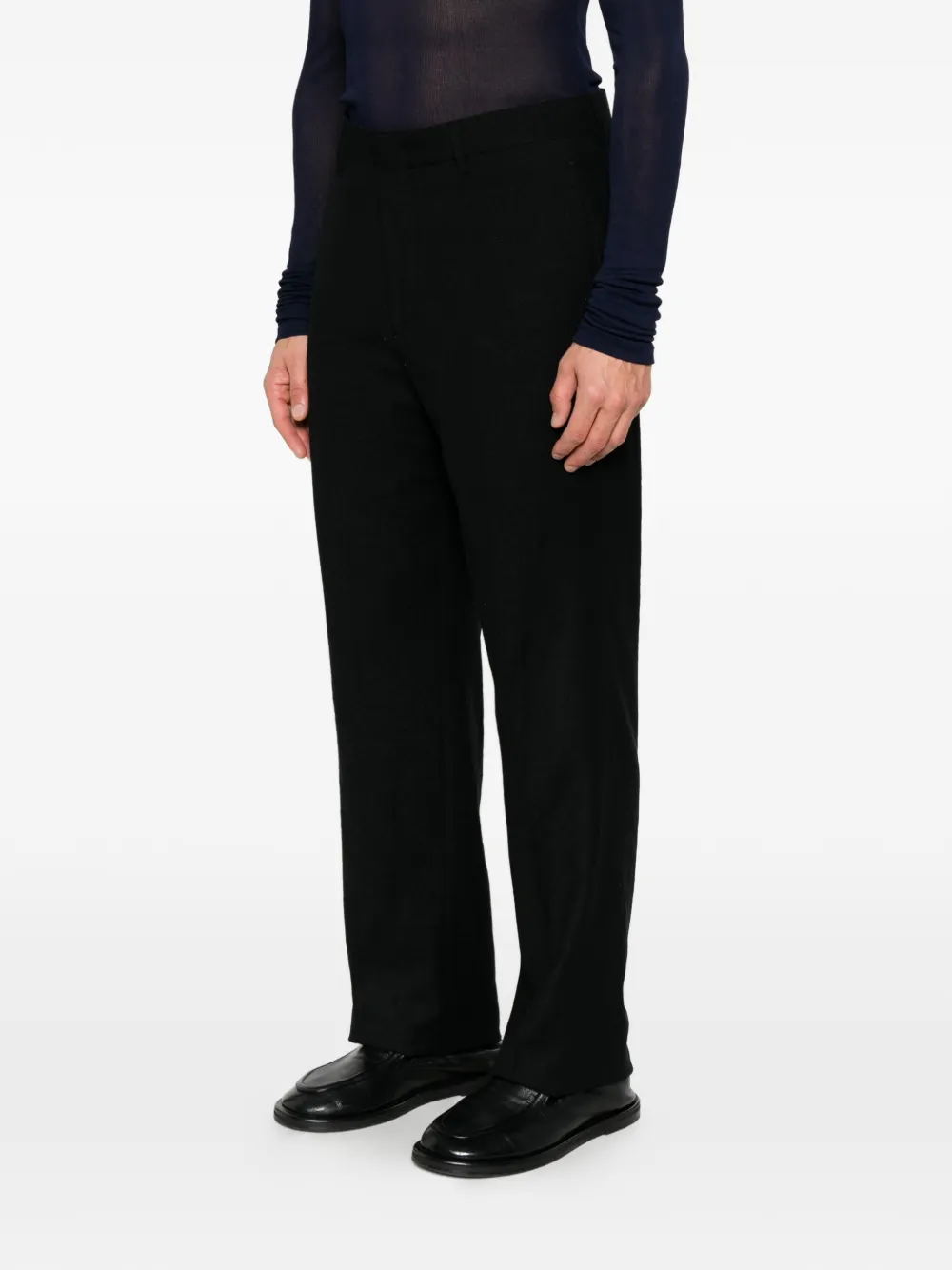 Tagliatore Straight plooibroek Zwart