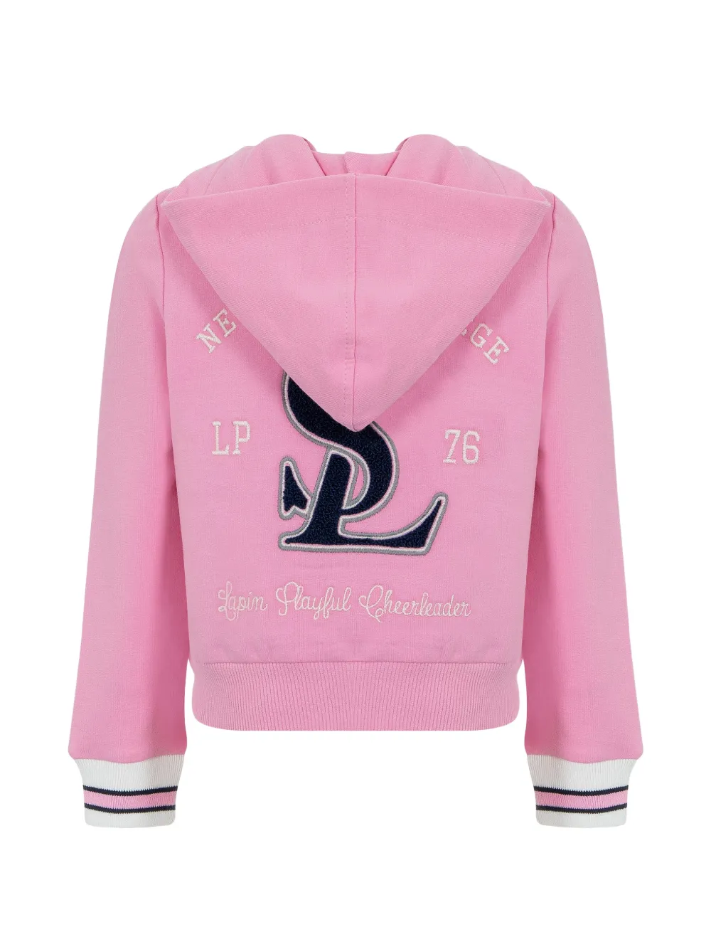 Lapin House Twee trainingspakken met logo-patch en rits Roze
