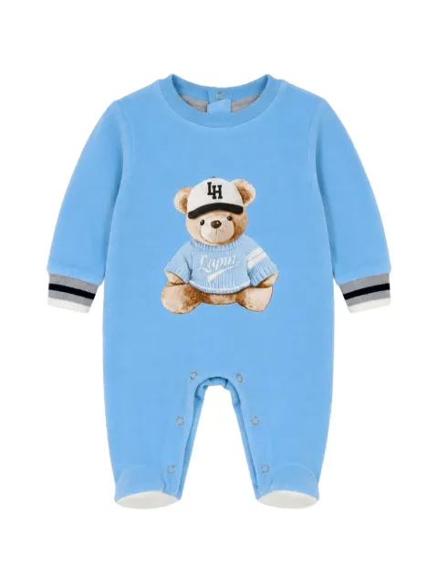 Lapin House teddy bear-print rompers