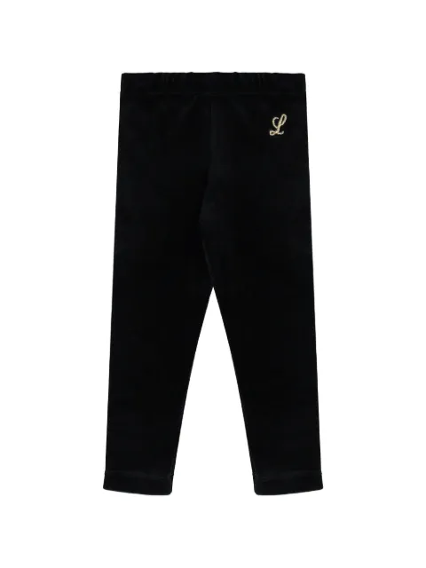 Lapin House monogram-embroidered leggings