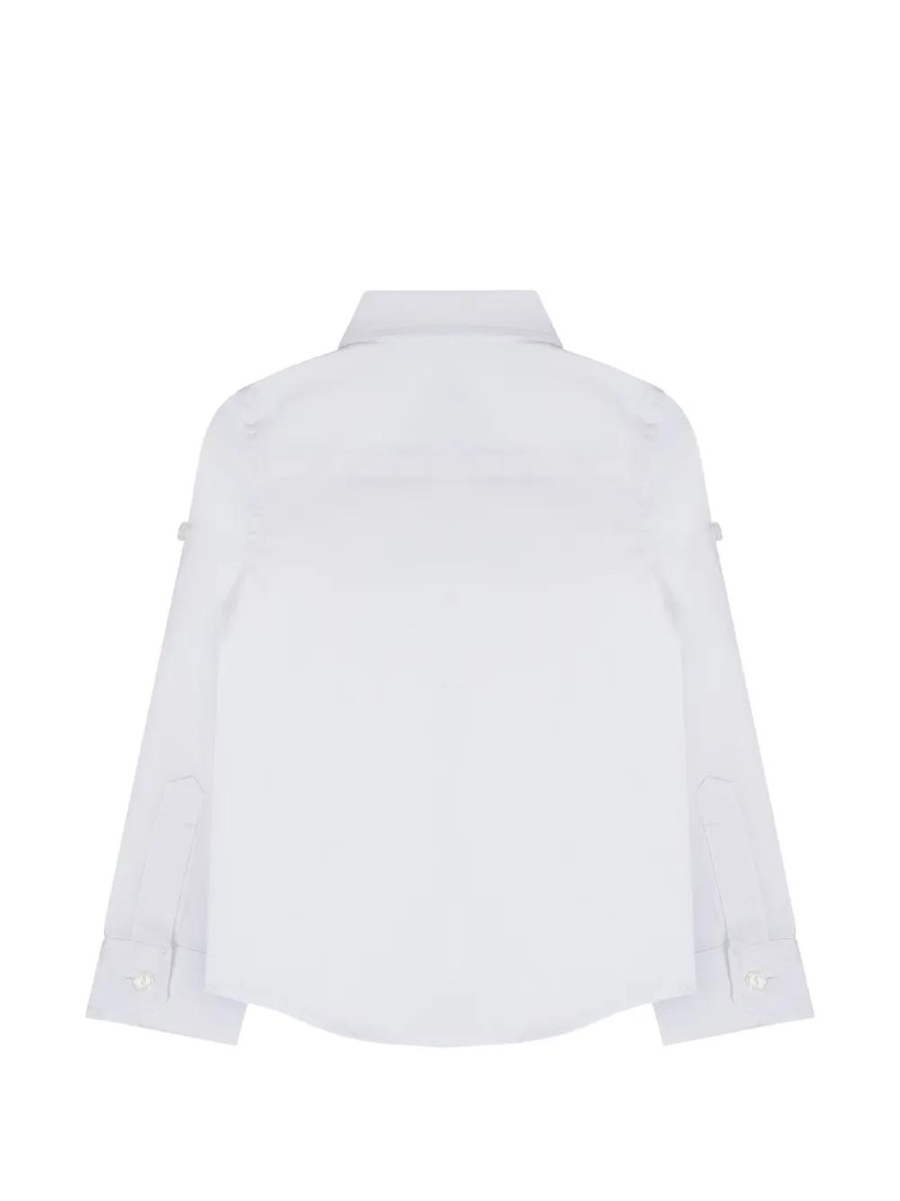 Lapin House Shirt met geborduurd logo en oprolbare mouwen Wit