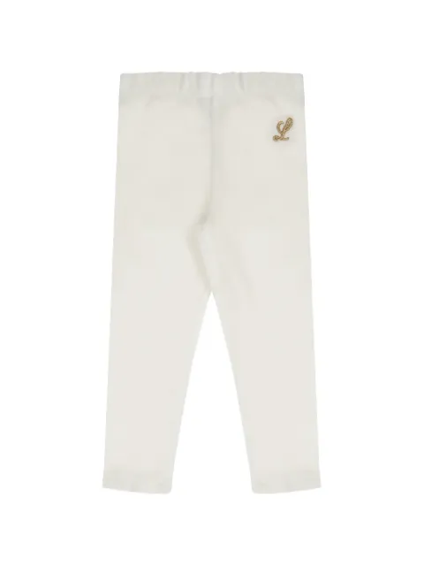 Lapin House logo-embroidered leggings