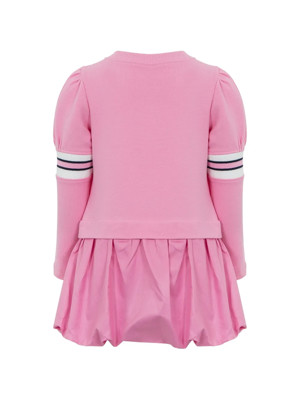 Lapin House Jurk met ballonrok en grafische print Roze