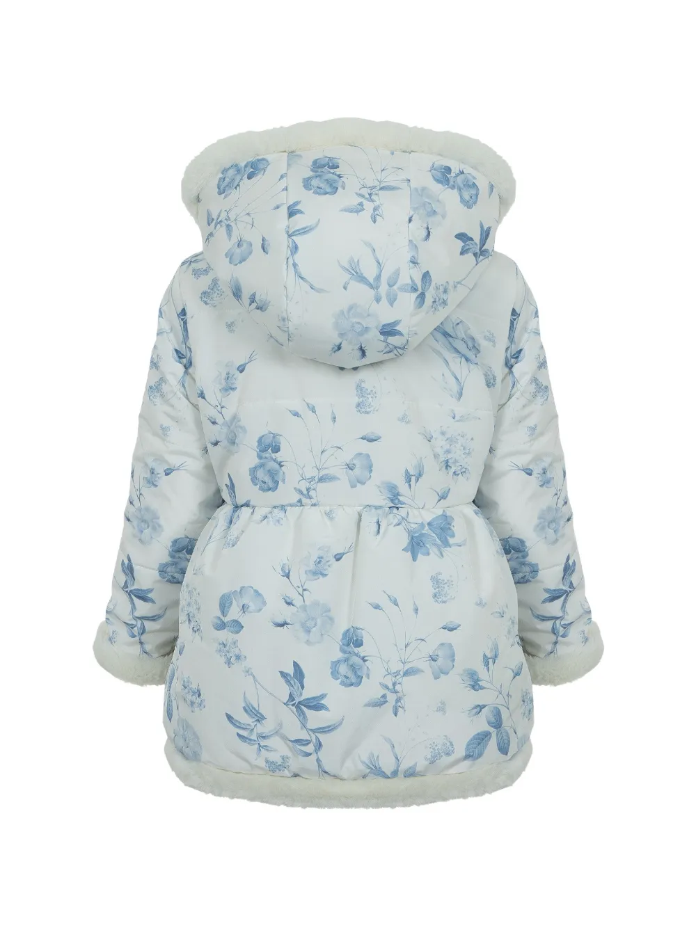 Lapin House Omkeerbaar jack met bloemen-print Wit