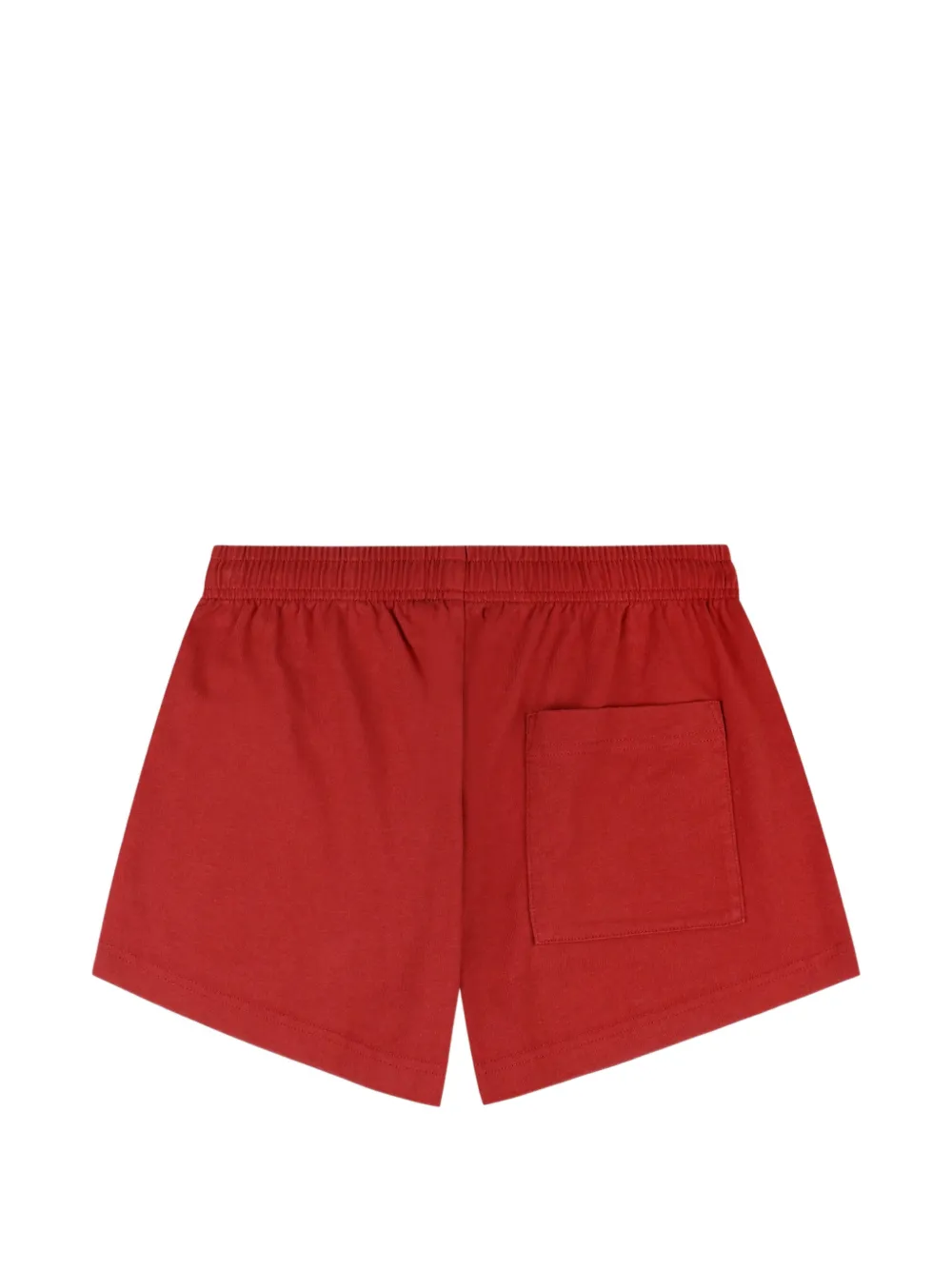 Sporty & Rich Serif Disco shorts met logo Rood