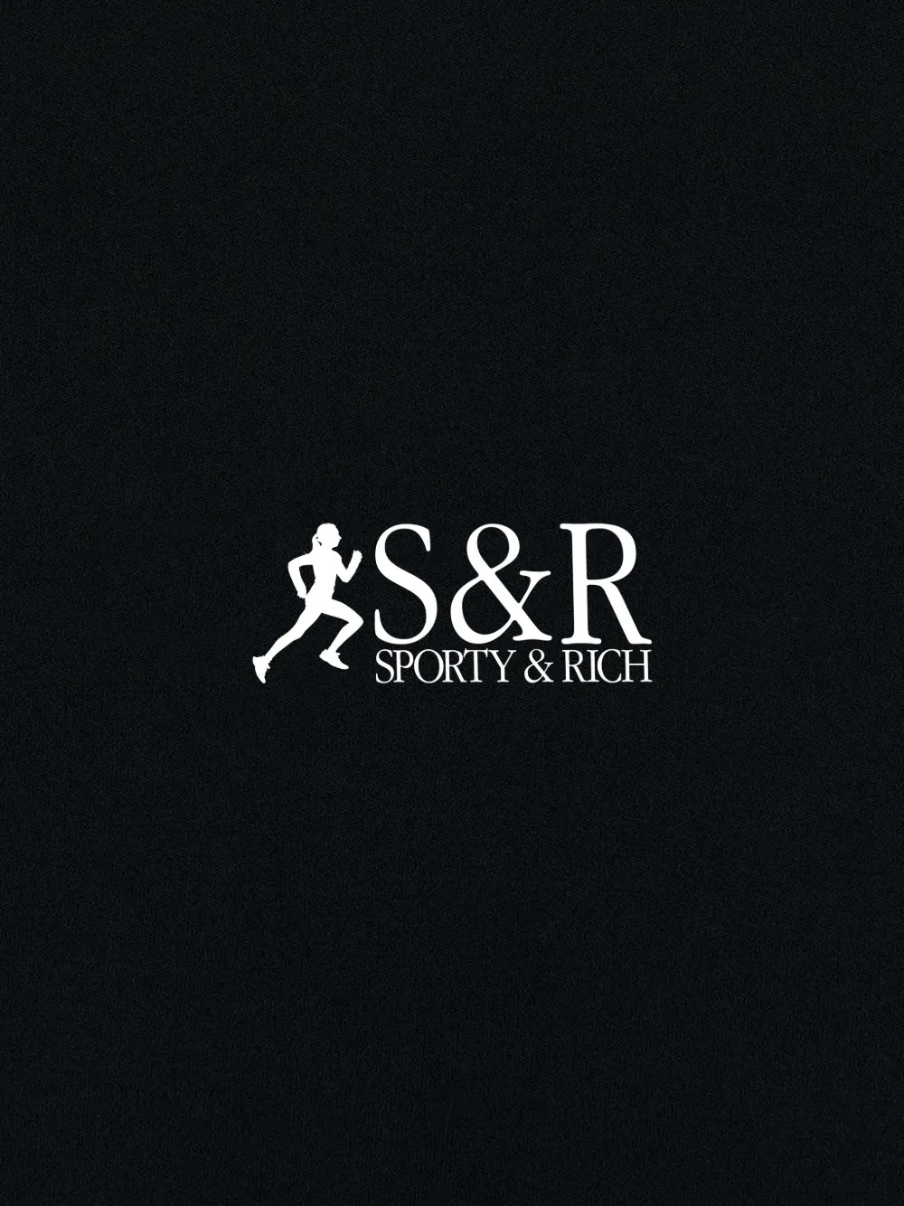 Sporty & Rich SR Runner bikershorts Zwart