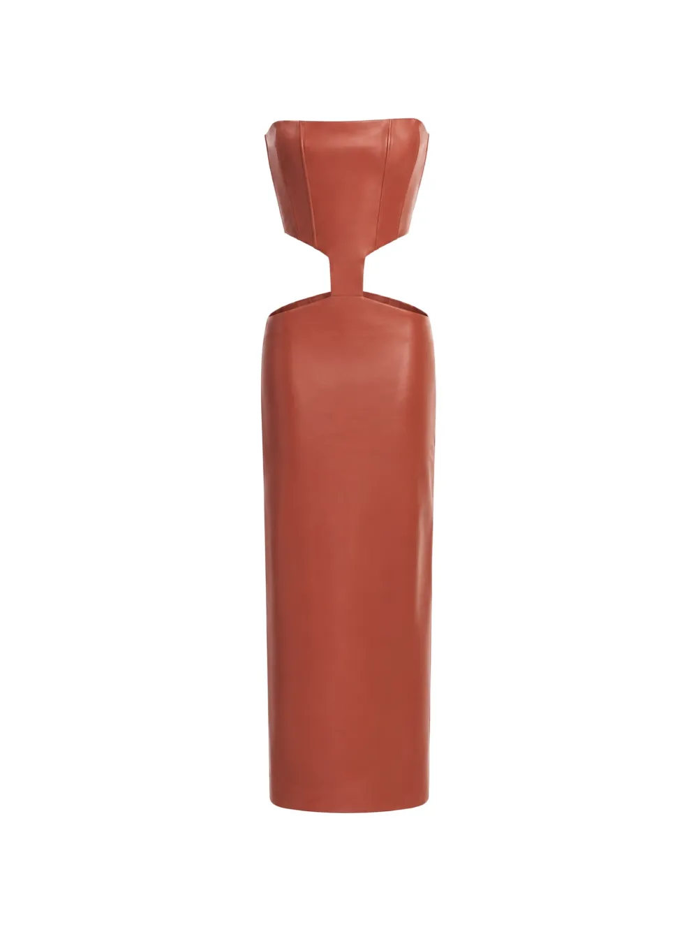 Lika cut-out corset dress Rood