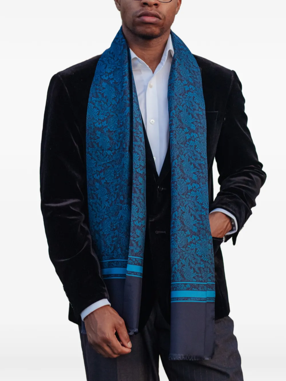 Elizabetta Rapallo sjaal Blauw