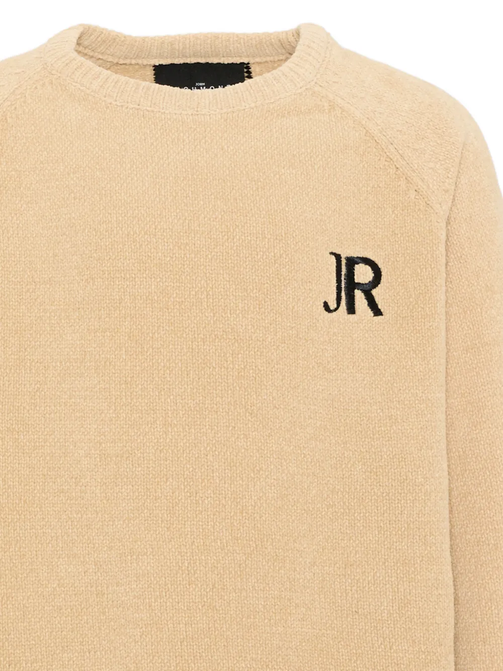 John Richmond Junior Trui met geborduurd logo en streep-detail Beige