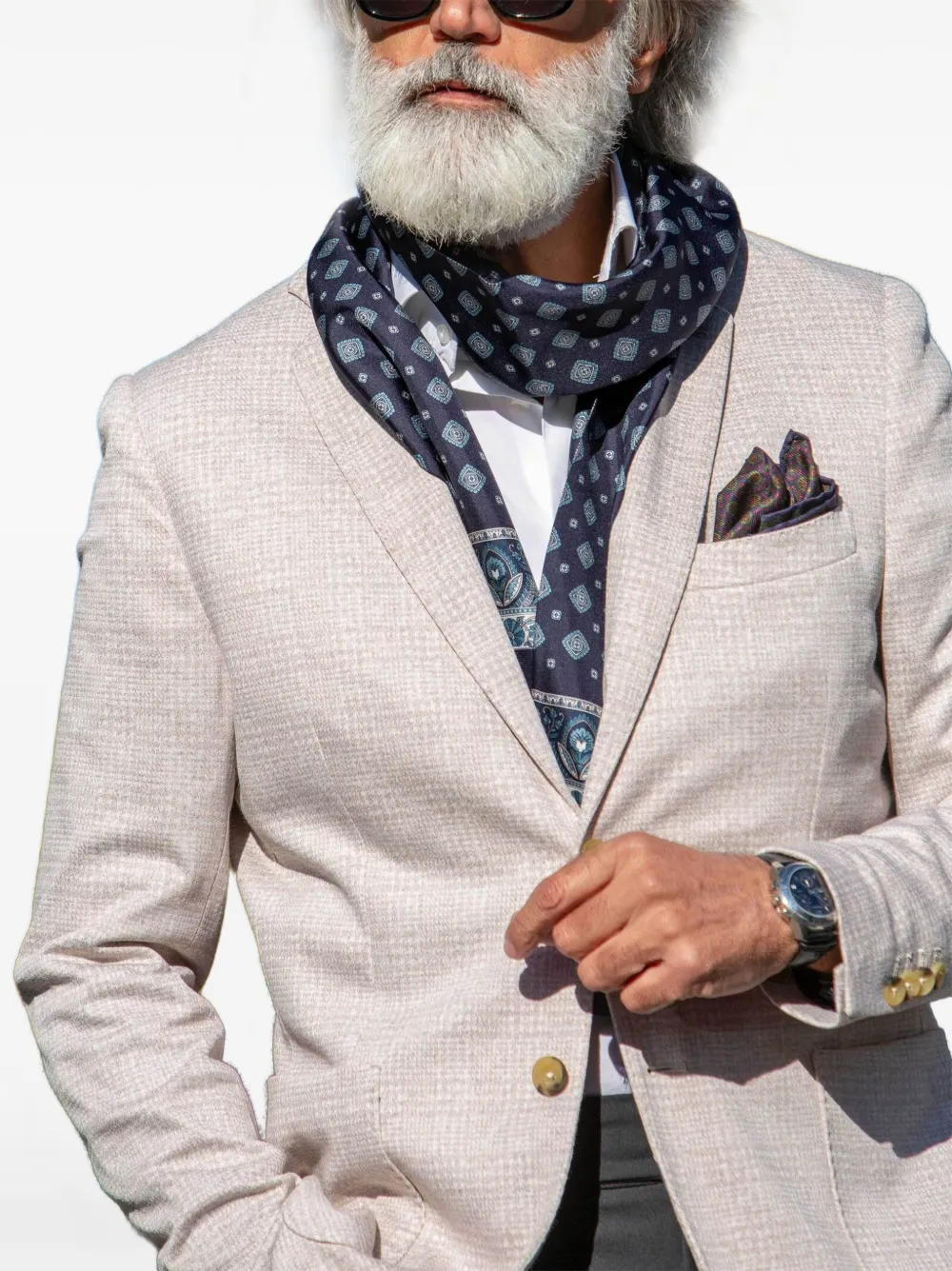 Elizabetta Ancona sjaal Blauw