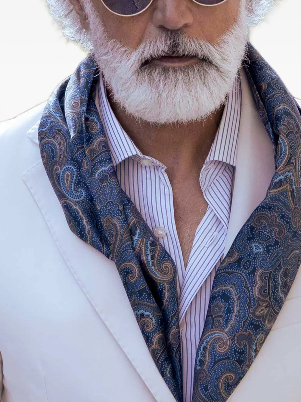 Elizabetta Ferrara sjaal met paisley-print Blauw