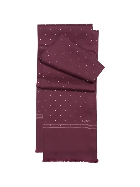 Elizabetta Savona polka-dot silk scarf