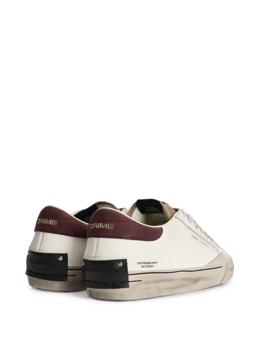 Crime London DISTRESSED 2.0 panelled sneakers Wit