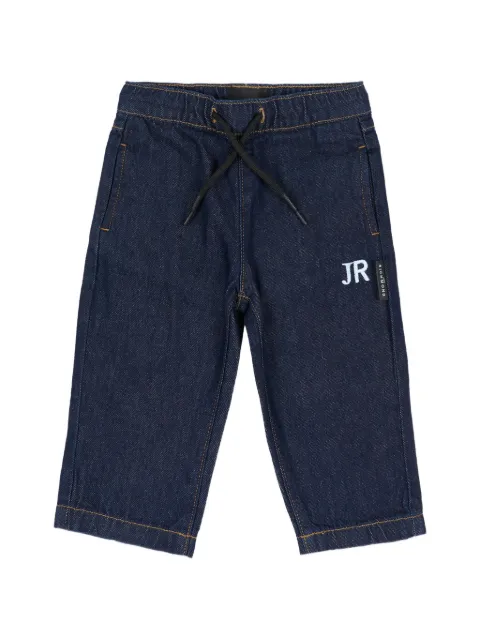 John Richmond Junior logo-print drawstring jeans