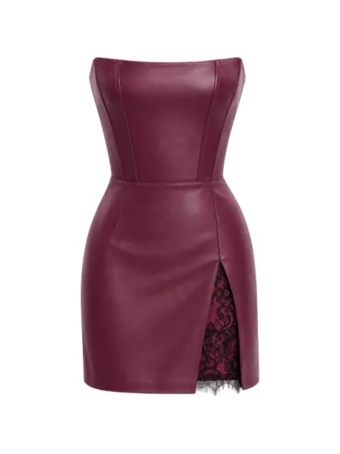 Lika lace-trim mini dress