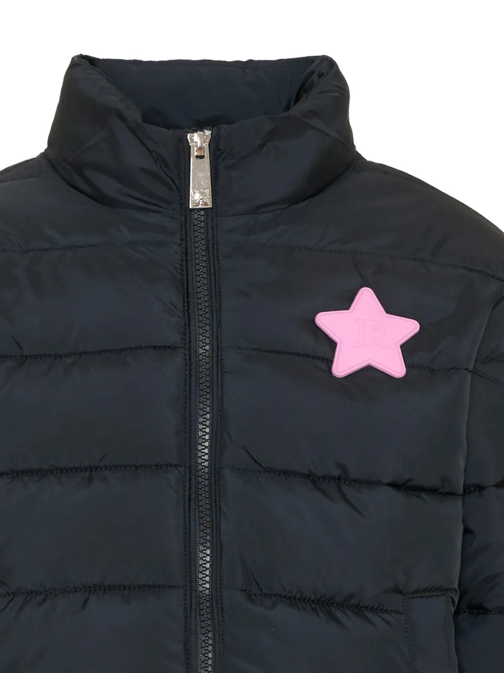 John Richmond Junior Gewatteerd jack met ster-patch Zwart
