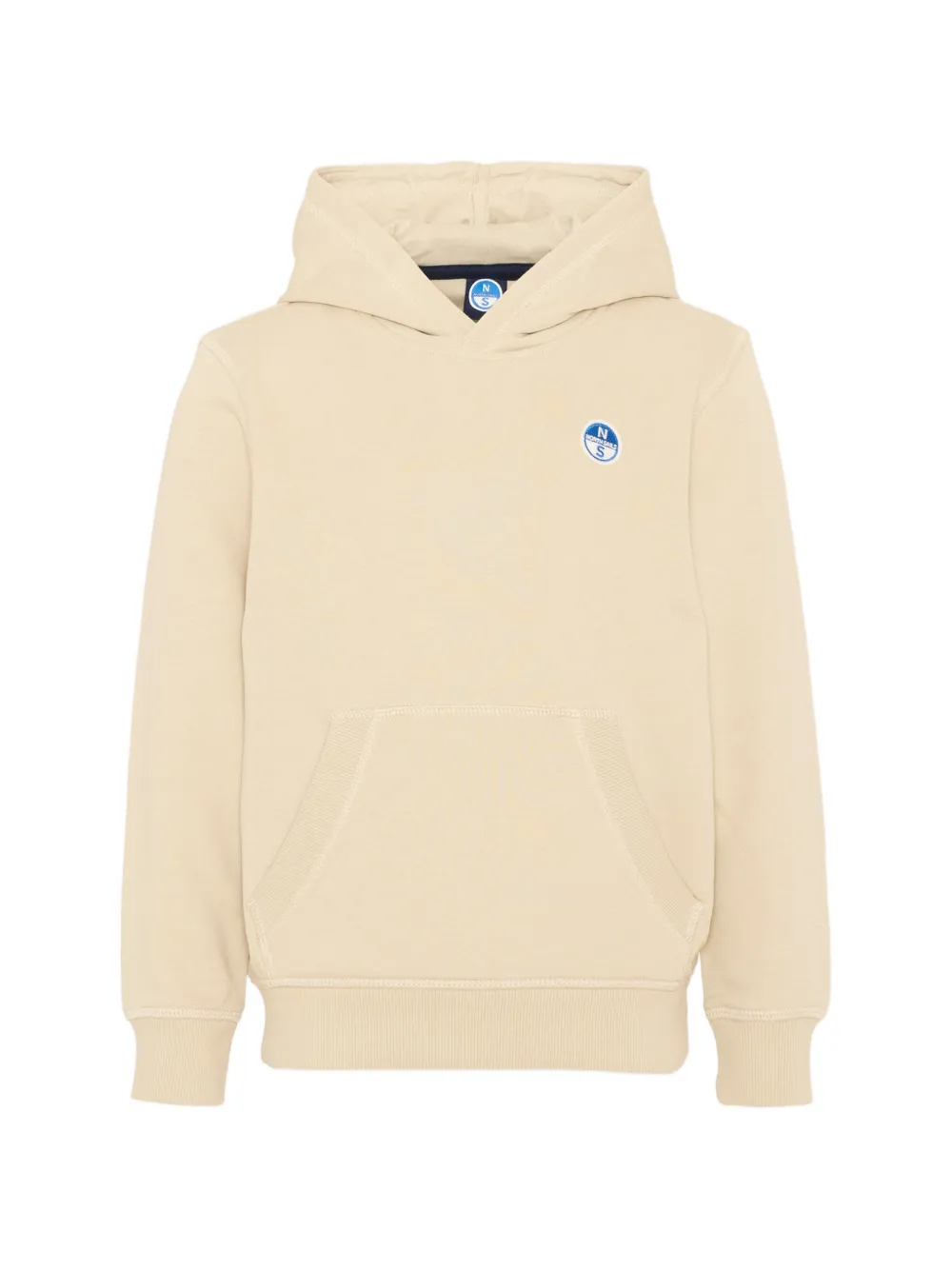 North Sails Kids logo-patch hoodie - Toni neutri