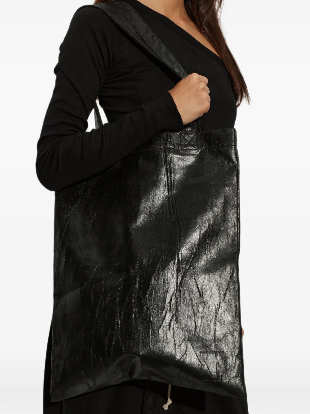 Rick Owens DRKSHDW coated tote bag