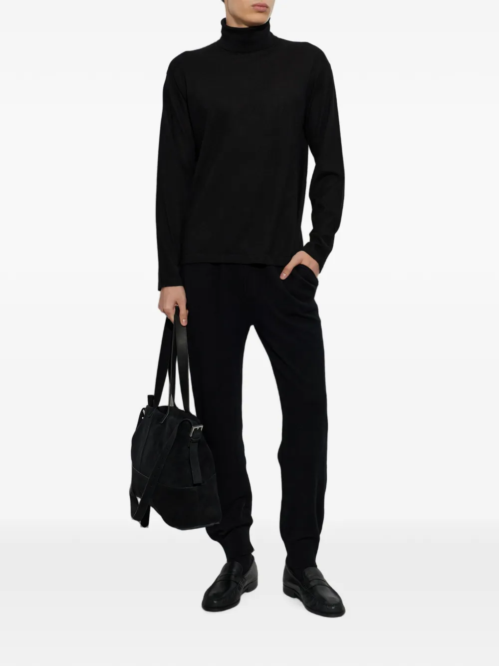 Lisa Yang Beaumont Track Pants in Black, view 2