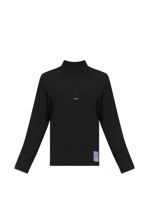 Satisfy FuzzFleece™ Octa half‑zip Long Tee