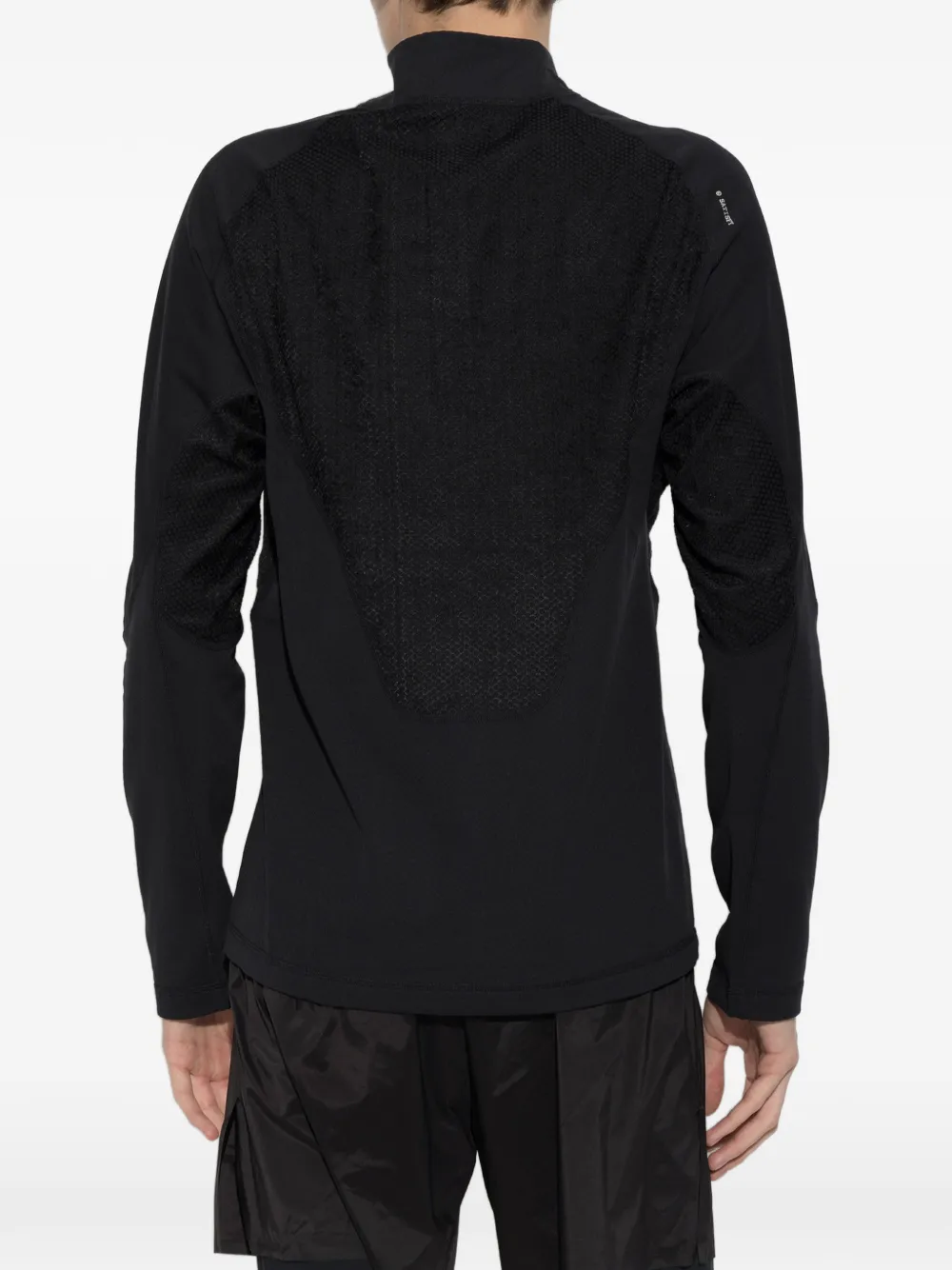 Satisfy FuzzFleece Octa T-shirt met halve rits Zwart