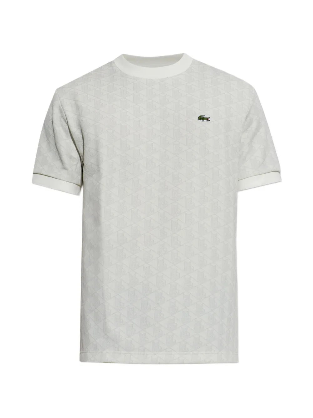 Lacoste monogram-jacquard T-shirt