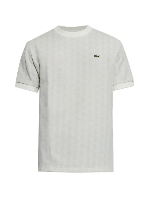 Lacoste monogram-jacquard T-shirt