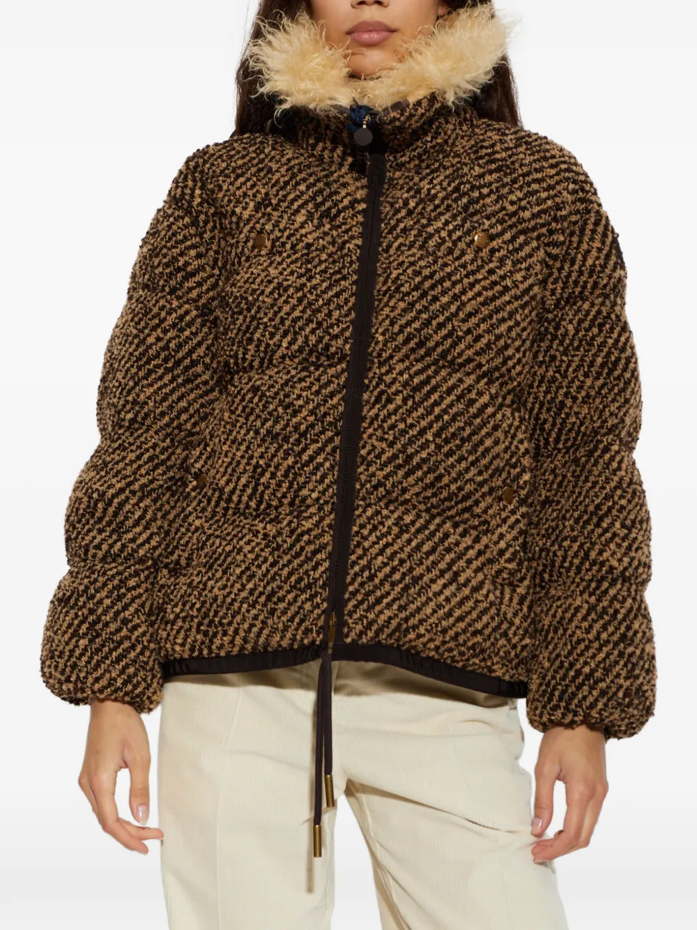 Moncler Dynamique donsjack Bruin