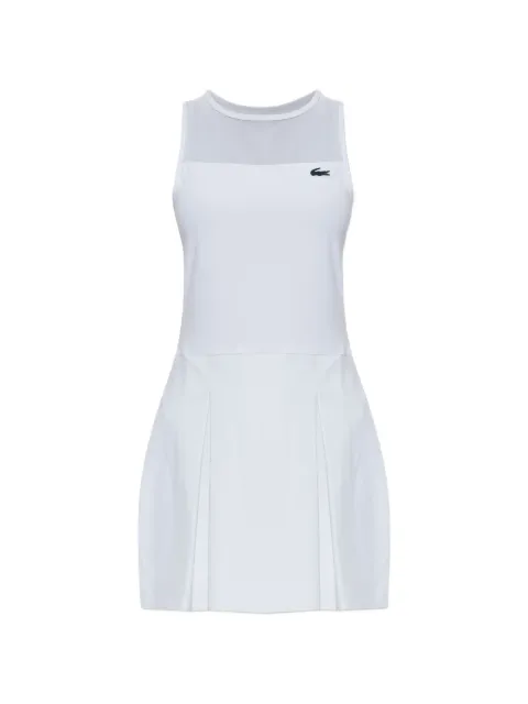 Lacoste pleated mesh-panel dress