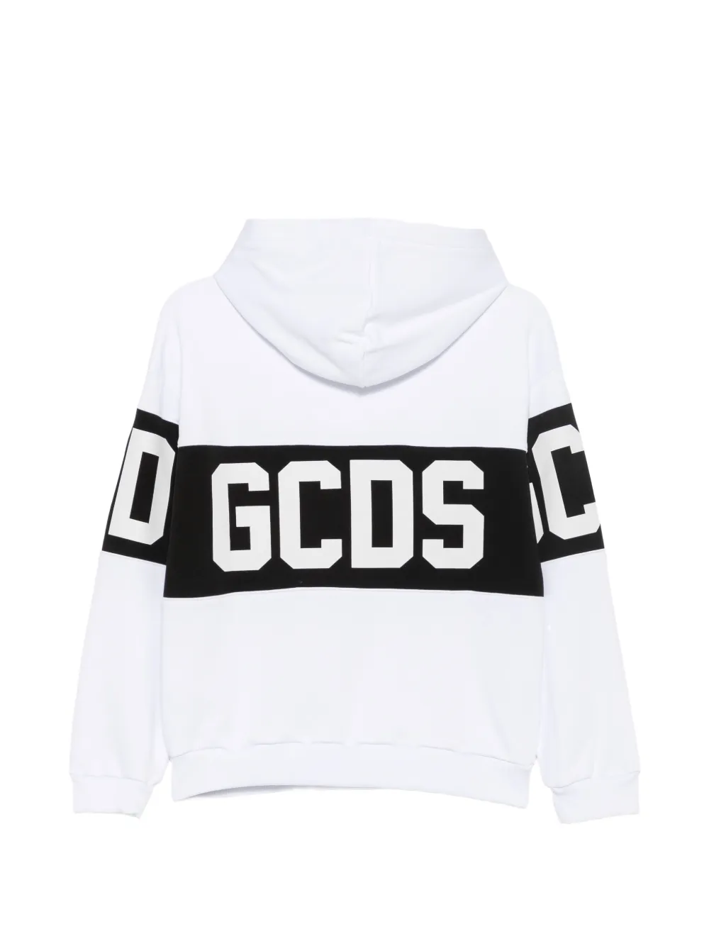 Gcds Kids logo-print hoodie Wit