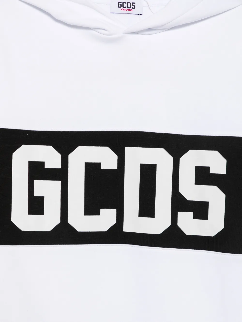 Gcds Kids logo-print hoodie Wit