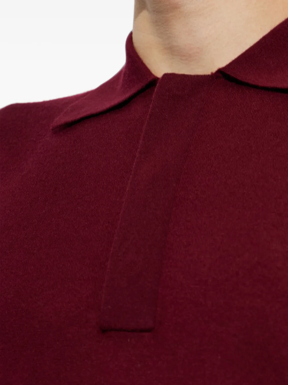 Lisa Yang Carter kasjmier poloshirt Rood