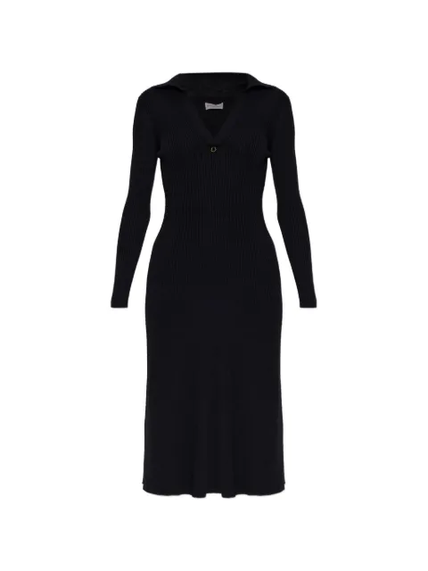 Moncler ribbed long-sleeve midi dress