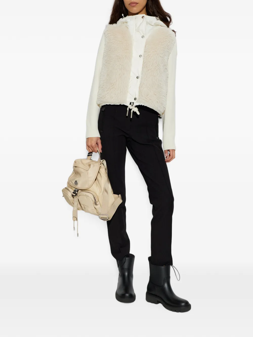 Moncler Gewatteerd vest Beige