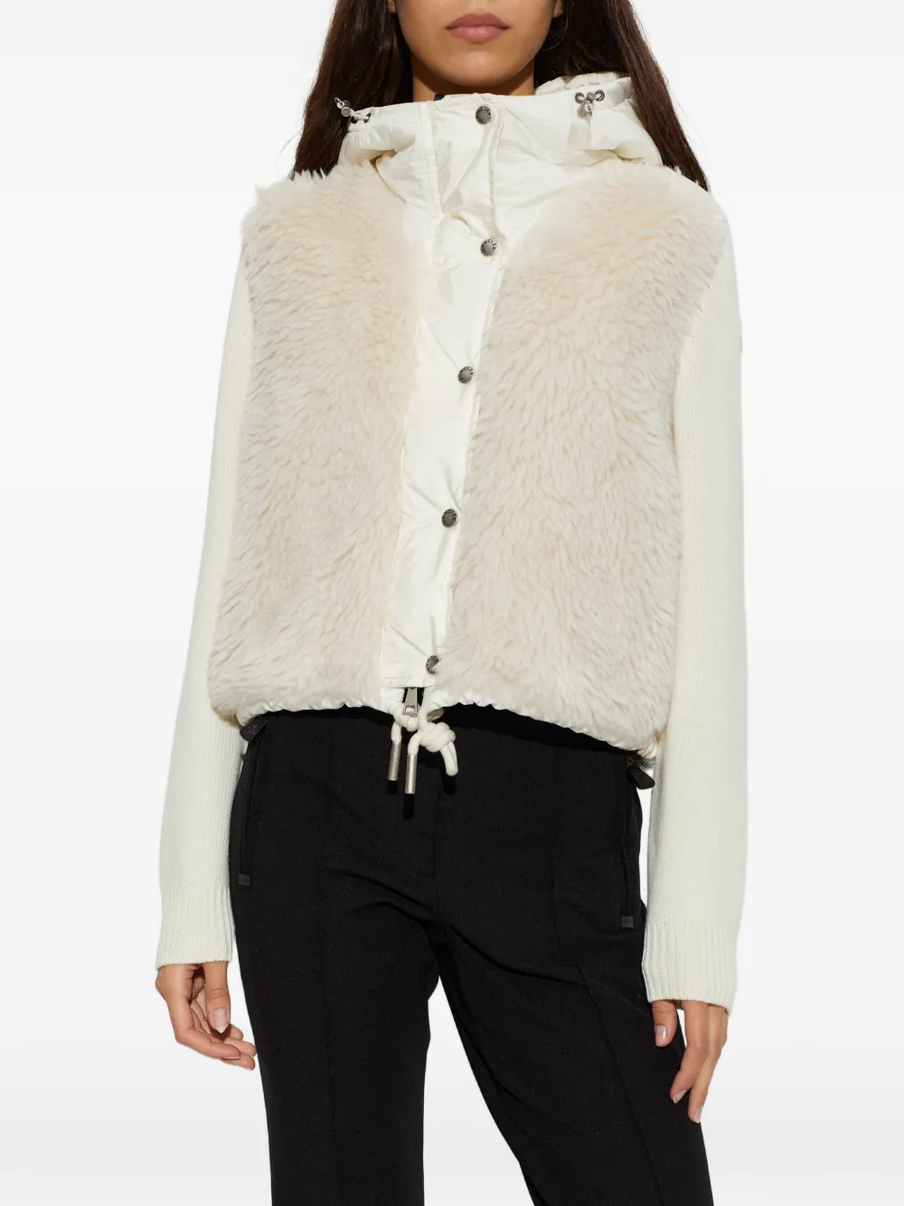 Moncler Gewatteerd vest Beige