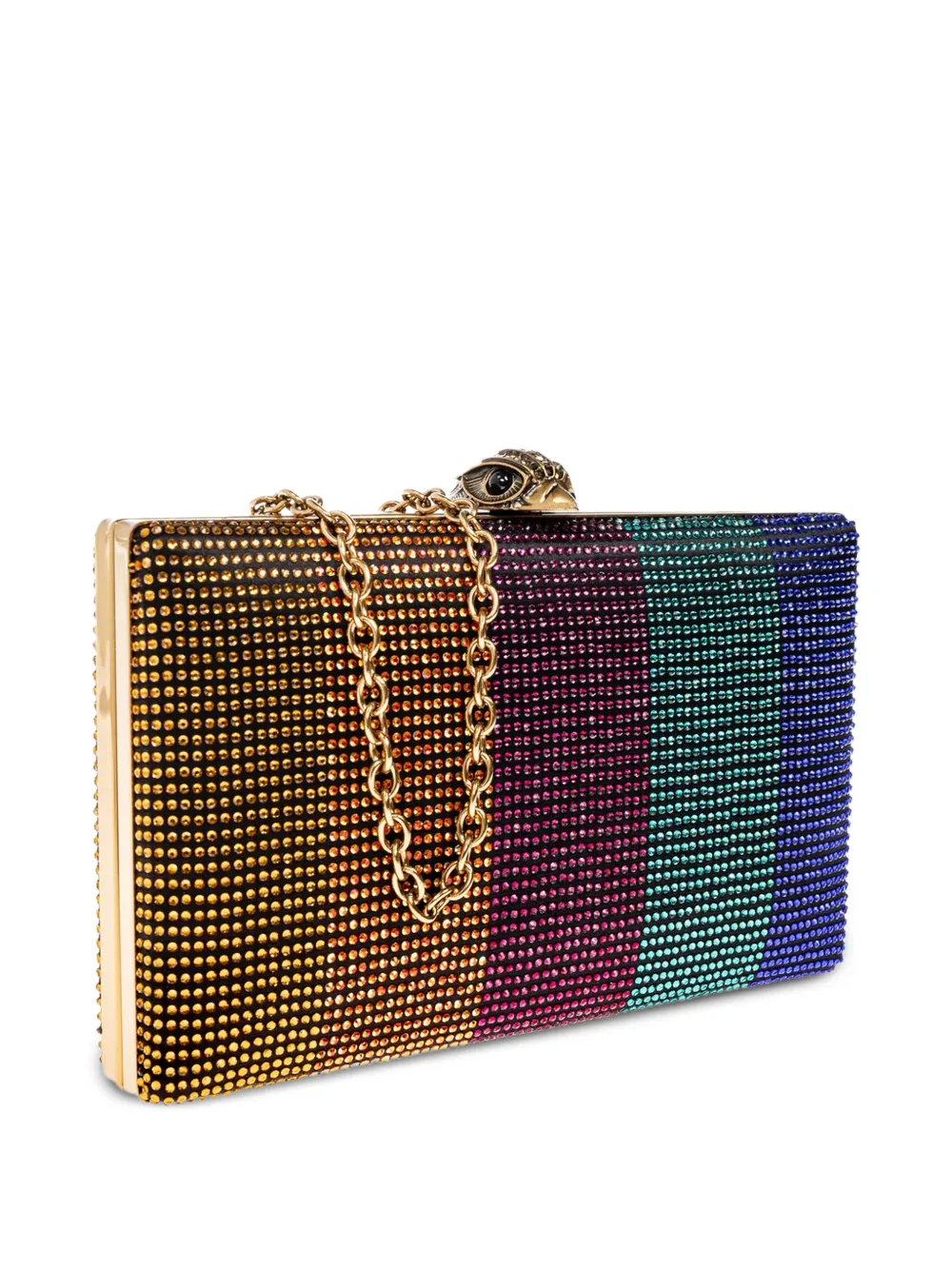 Kurt Geiger London Kensington clutch met kristallen Blauw