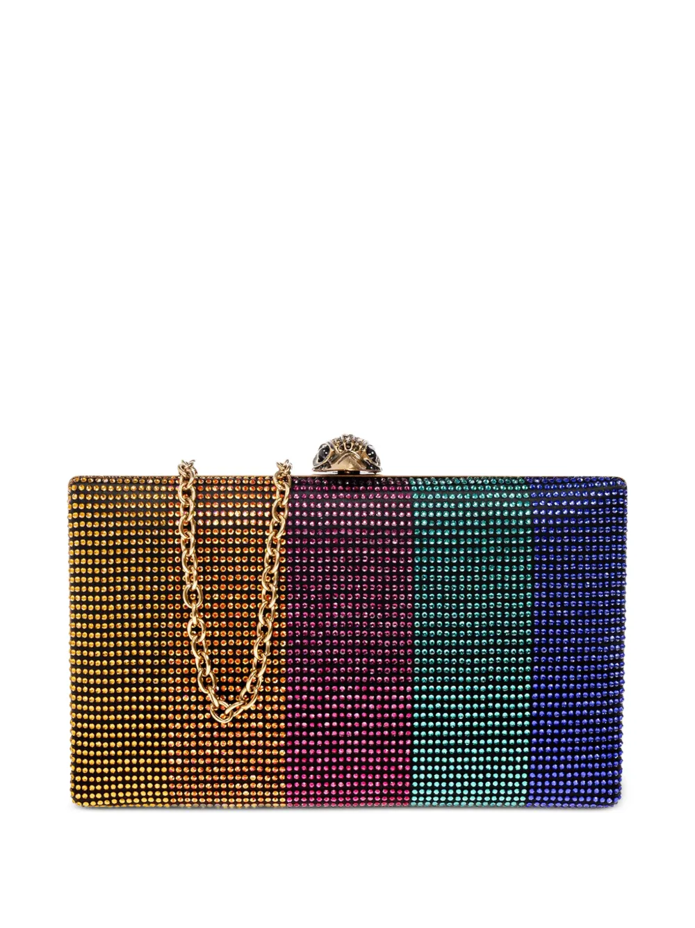 Kurt Geiger London Kensington clutch met kristallen Blauw