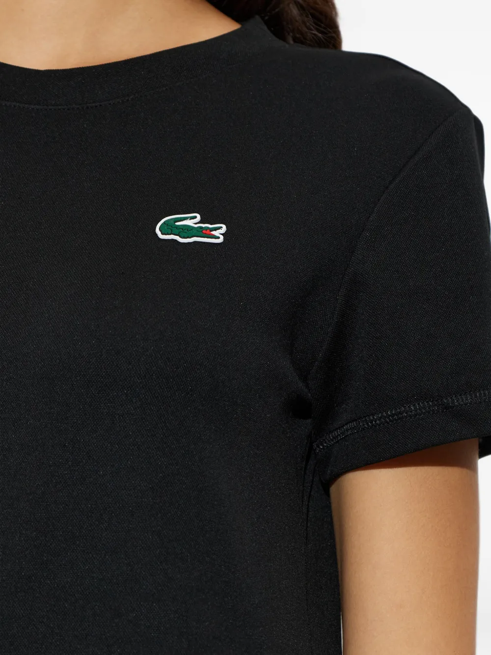 Lacoste T-shirt met logopatch Zwart
