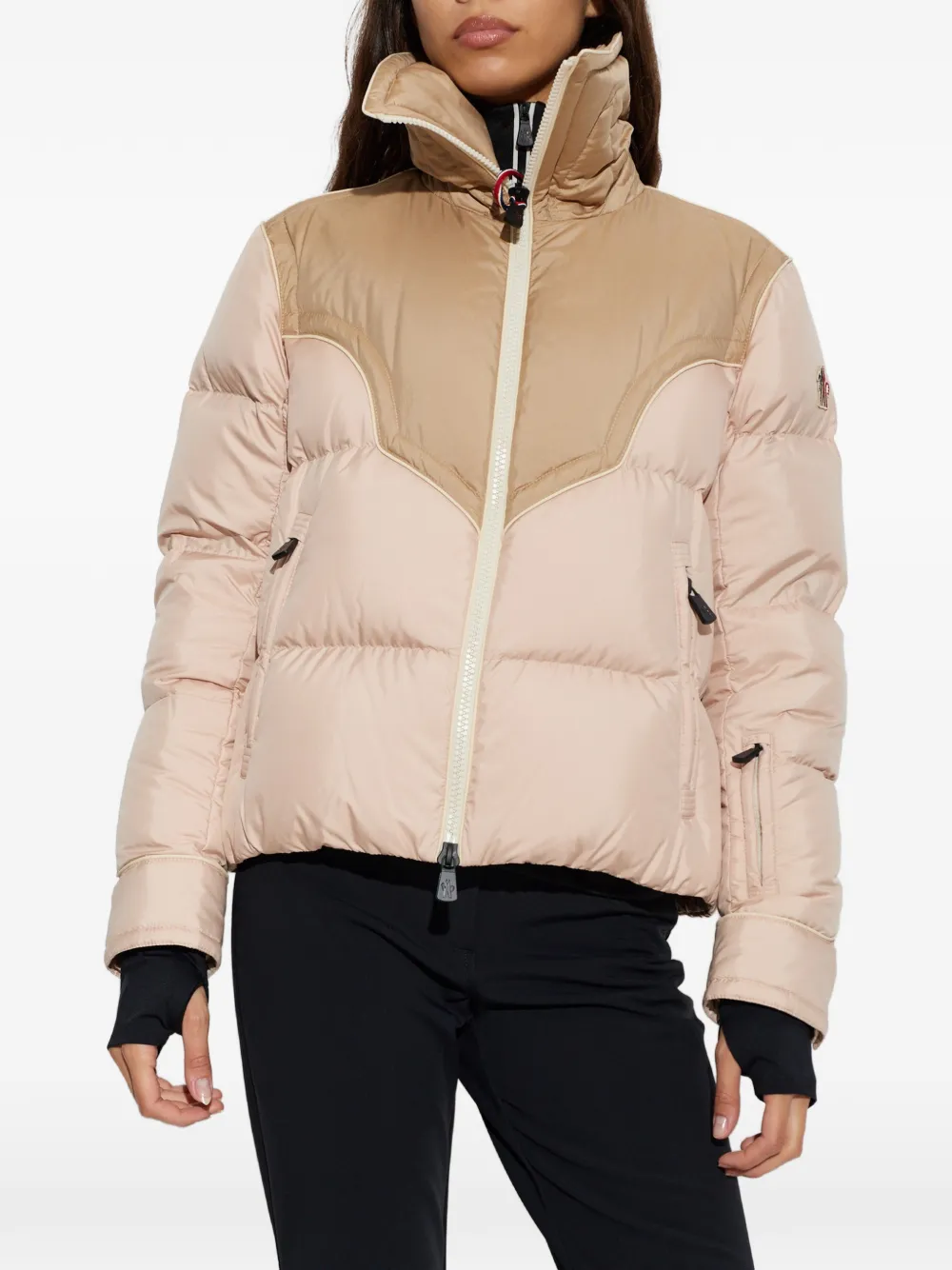 Moncler Grenoble Blainville gewatteerd donsjack Roze