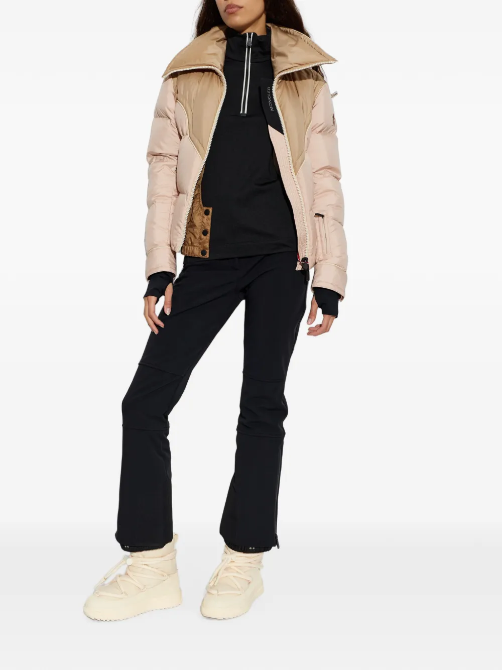 Moncler Grenoble Blainville gewatteerd donsjack Roze